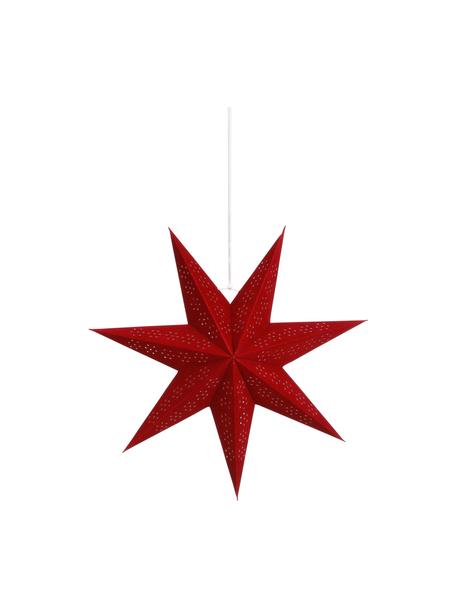 Estrella decorativa Claudia, Papel, Rojo, Ø 45 cm