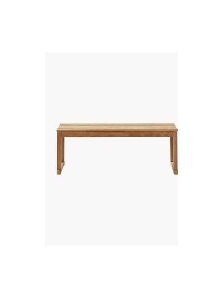 Banc en bois de teck Vega, Bois de teck, Teck, larg. 120 x haut. 43 cm