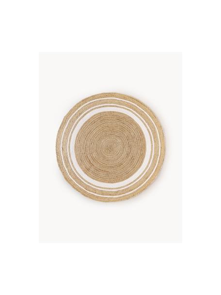 Rond juten vloerkleed Clover, handgemaakt, 75% jute, 25% katoen

Het materiaal dat in dit product wordt gebruikt, is getest op schadelijke stoffen en gecertificeerd volgens STANDARD 100 door OEKO-TEX®, HOHENSTEIN HTTI, 16.HIN.79297., Bruin, wit, Ø 200 cm (maat L)