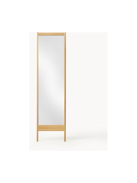 Miroir adossé en bois de chêne A Line, Chêne, larg. 72 x haut. 195 cm