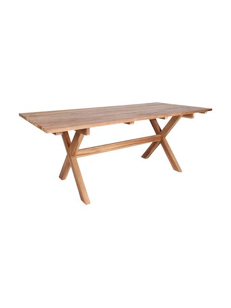 Zahradní stůl z teakového dřeva Murcia, 200 x 90 cm, Recyklované teakové dřevo, Světle hnědá, Š 200 cm, H 90 cm