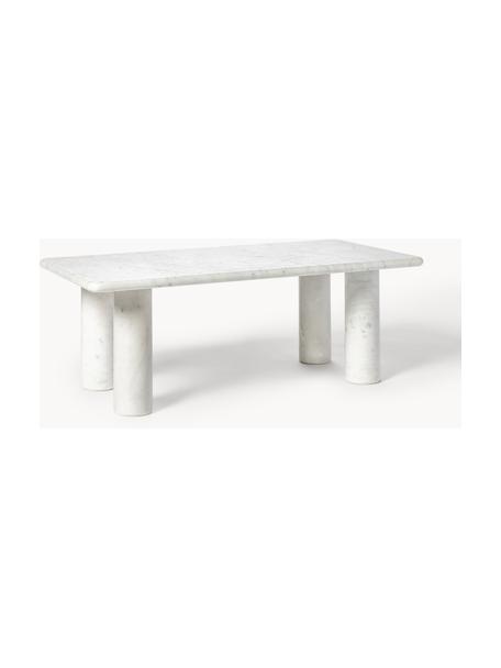 Mramorový konferenčný stolík Mabel, Mramor, Biela, mramorová, Š 100 x H 50 cm