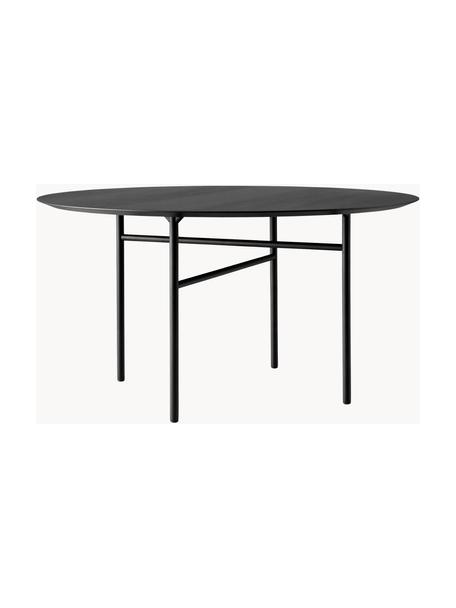 Table ronde Snaregade, Ø 120 cm, Bois, anthracite enduit, noir, Ø 120 x haut. 73 cm