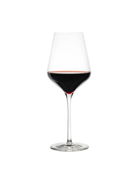 Kristall-Rotweingläser Quatrophil, 6 Stück, Kristallglas, Transparent, Ø 10 x H 25 cm, 570 ml