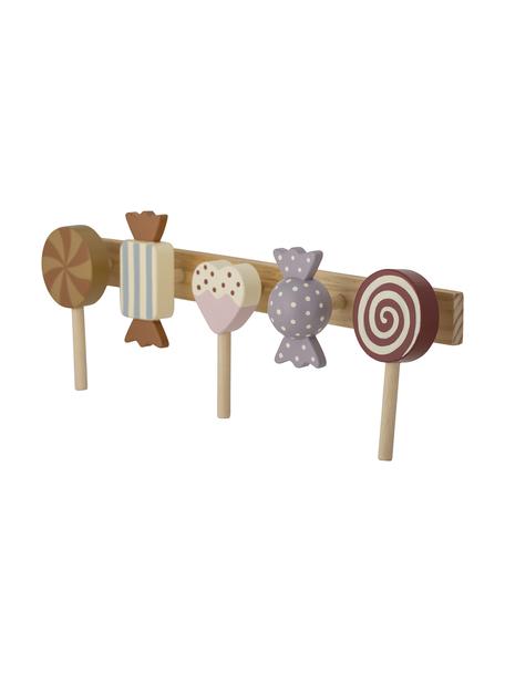 Porte-manteau pour enfant Rudy, Bois, Bois clair, multicolore, larg. 42 x haut. 14 cm