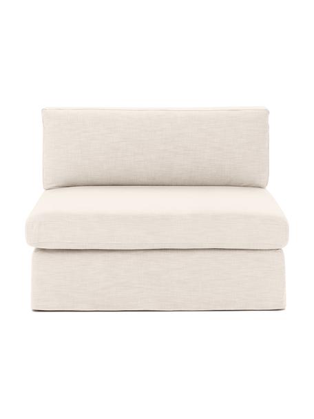 Middelste module Russell, Bekleding: 100% katoen Met 50.000 sc, Frame: massief grenenhout FSC-ge, Poten: kunststof, Geweven stof beige, B 103 x H 77 cm