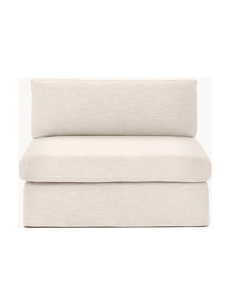 Módulo central sofá Russell, desenfundable, Tapizado: 100% algodón Alta resiste, Tapizado: relleno de espuma, Estructura: madera contrachapada de p, Patas: plástico, Tejido beige claro, An 103 x F 103 cm