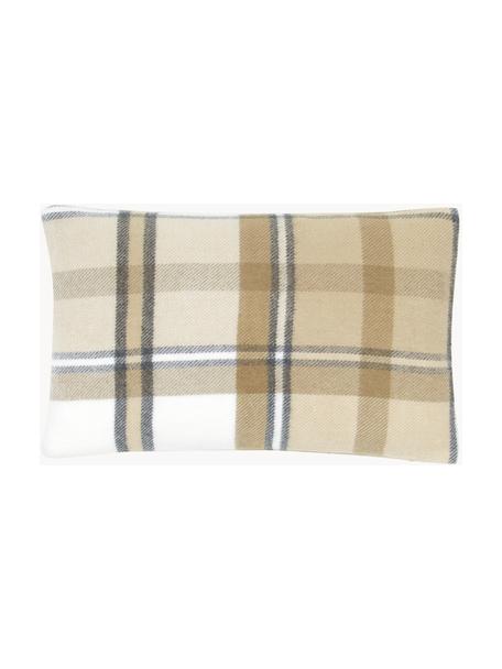 Funda de cojín Neva, 100% poliacrílico, Beige, blanco, gris, An 30 x L 50 cm