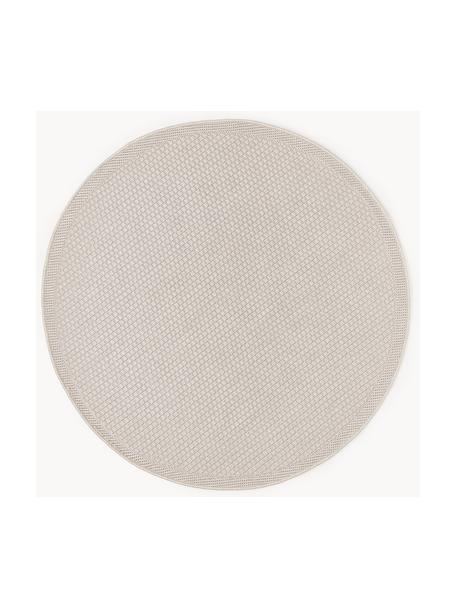 Okrúhly koberec do interiéru/exteriéru Toronto, 100 % polypropylén, Béžová, Ø 120 cm (veľkosť S)