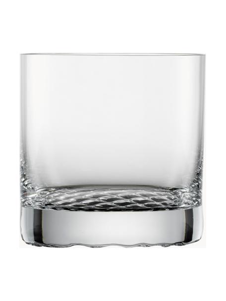 Kristall-Whiskygläser Chess, 4 Stück, Tritan-Kristallglas, Transparent, Ø 9 x H 9 cm, 400 ml