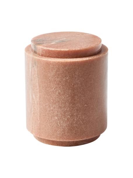 Marmeren opbergpot Simba, Marmer, Terracotta, gemarmerd, Ø 10 x H 12 cm