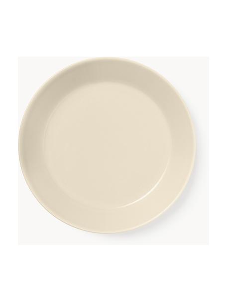 Plato postre de porcelana Teema, Porcelana vitro, Beige claro, Ø 18 cm