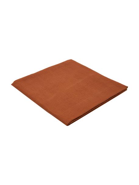 Tovaglia in lino marrone Duk, 100% lino, Marrone, Per 6 - 10 persone (Larg. 135 x Lung. 250 cm)