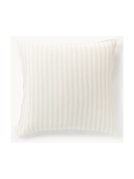 Funda de almohada de muselina Saige, Beige claro, An 65 x L 65 cm