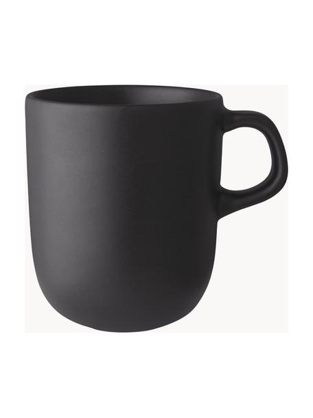 Hrnek Nordic Kitchen, 4 ks, Kamenina, Černá, Š 12 x V 11 cm, 400 ml