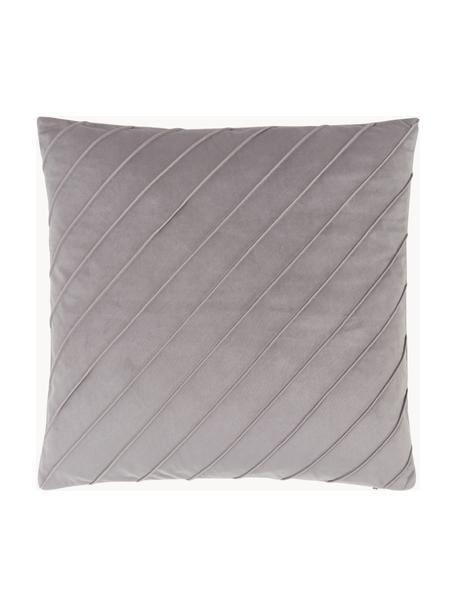 Housse de coussin en velours gris clair Leyla, Velours (100 % polyester)

Le matériau est certifié STANDARD 100 OEKO-TEX®, 21.HCN.72514, HOHENSTEIN HTTI, Gris clair, larg. 50 x long. 50 cm