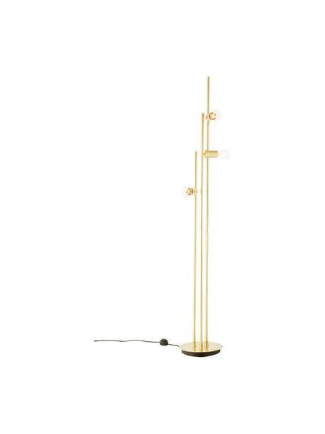 Designov stojací lampa Panama, Zlatá, Ø 30 cm, V 150 cm