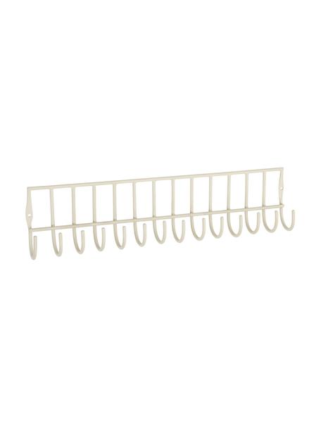 Porte-manteau Maggie, Acier, enduit, Blanc cassé, larg. 40 x haut. 10 cm