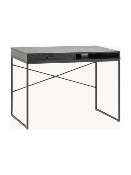 Pracovný stôl Seaford, Čierna, Š 110 x H 45 cm