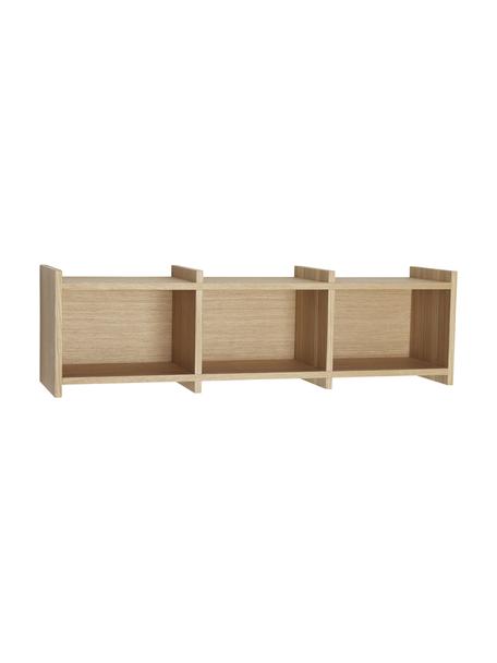 Estante de pared de madera Focal, Chapa de madera de roble con certificado FSC, Madera, An 80 x Al 23 cm