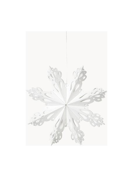 Flocon de neige décoratif Snowflake, Carton, Blanc, Ø 15 cm