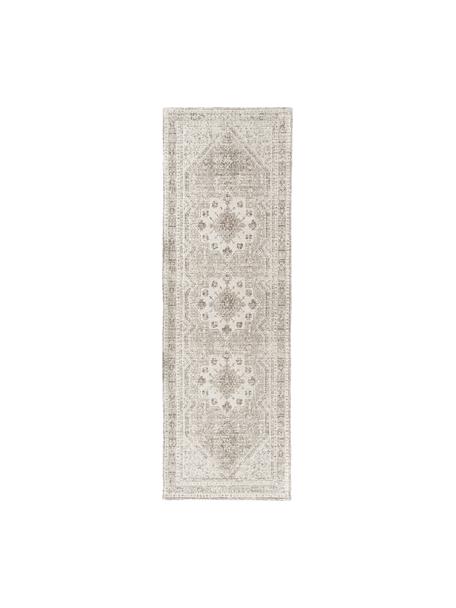Chenilleloper Mahdi, 66% polyester, 34% wol (RWS-gecertificeerd), Beige, B 80 x L 250 cm