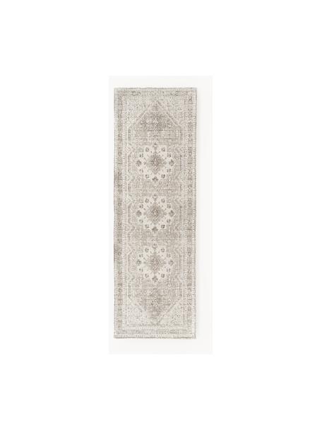 Chodnik szenilowy Cora, 66% poliester, 34% wełna z certyfikatem RWS, Odcienie beżowego, S 80 x D 250 cm
