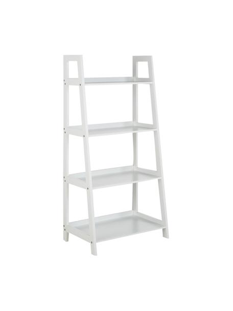 Étagère basse Wally, MDF (panneau en fibres de bois à densité moyenne), laqué, Blanc, larg. 63 x haut. 130 cm