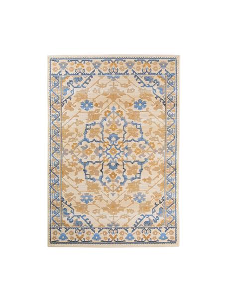 In- & Outdoor-Teppich Artis mit floralem Muster, 76% Polypropylen, 23% Polyester, 1% Latex, Beige, Orange, Blau, B 120 x 180 cm (Größe S)