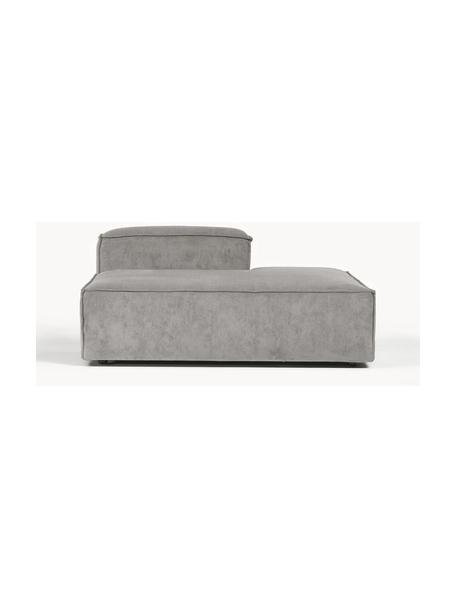 Modul šezlong z menčestru Lennon, Menčestrová sivá, Š 150 x H 119 cm, s operadlom napravo