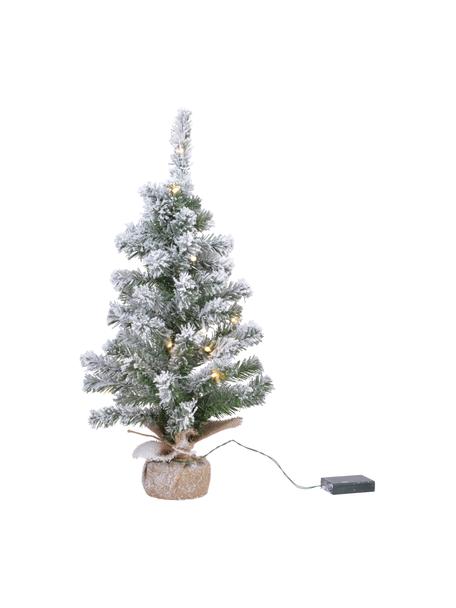 Decoratieve LED kerstboom Imperial, besneeuwd, Groen, wit, Ø 36 x H 60 cm