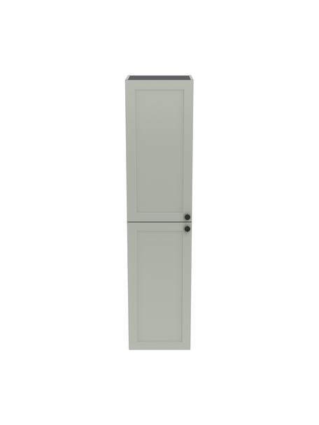 Bad-Hochschrank Rafaella mit matter Oberfläche, Griffe: Aluminium, beschichtet, Salbeigrün, B 40 x H 180 cm