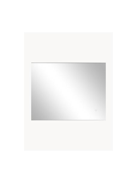 Lijstloze wandspiegel Galaxy met LED-verlichting, diverse maten, Spiegelglas, Zilverkleurig, B 80 x H 40 cm