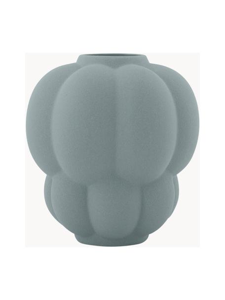 Keramik-Vase Uva, H 22 cm, Keramik, Graublau, Ø 20 x H 22 cm