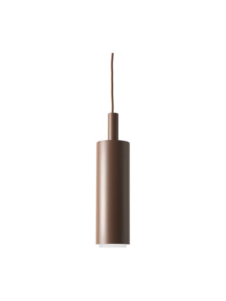 Suspension LED métal brun Jari, Brun, Ø 10 x haut. 30 cm