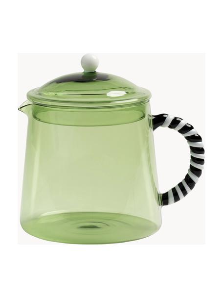 Teekanne Duet aus Borosilikatglas, 1 L, Borosilikatglas, Hellgrün, transparent, 1 L