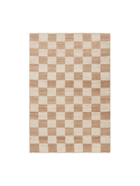 Ručne tkaný koberec z juty Noord, 90 % juta, 10 % bavlna, Krémovobiela, béžová, Š 200 x D 300 cm (veľkosť L)