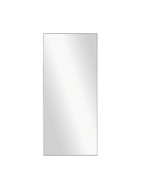 Specchio grande a figura intera Cato, Cornice: metallo rivestito, Retro: pannello di fibra a media, Superficie dello specchio: lastra di vetro, Dorato, Larg. 80 x Alt. 180 cm