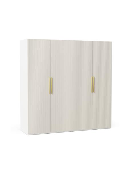 Modulární skříň s otočnými dveřmi Simone, šířka 200 cm, více variant, Dřevo, béžová, Interiér Basic, Š 200 x V 200 cm