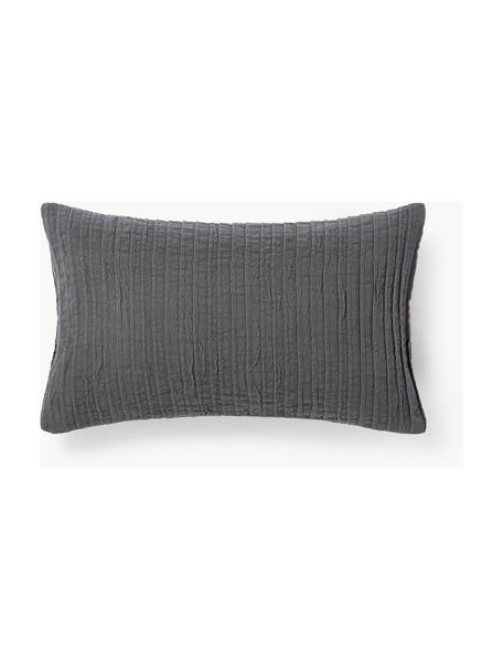 Poťah na vankúš z bavlny Artemis, 99 %  bavlna, 1 %  polyester, Antracitová, Š 30 x D 50 cm