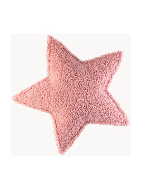 Plyšový vankúš Star, Svetloružová, Š 37 x D 40 cm