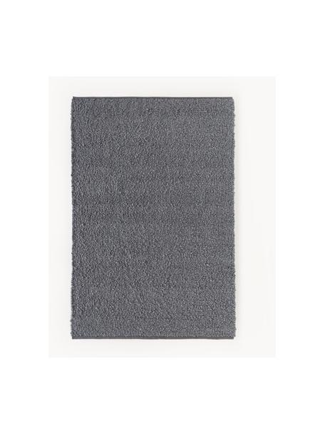 Alfombra artesanal Leah, 88% poliéster, 12% yute, con certificado GRS, Gris oscuro, An 160 x L 230 cm (Tamaño M)