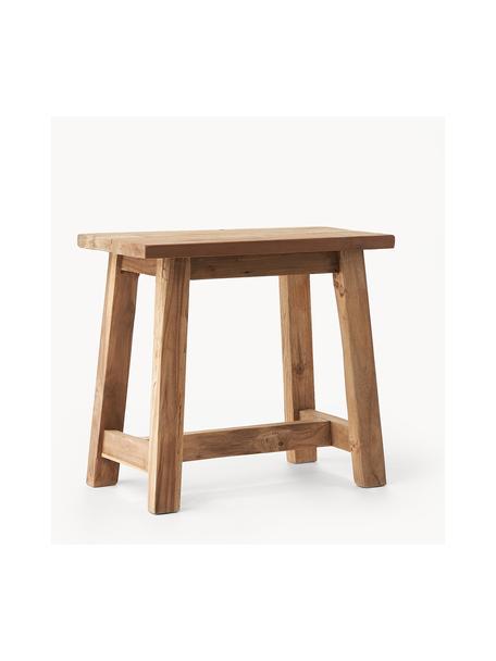 Taburete de madera de teca Lawas, Madera de teca natural reciclada, Madera de teca, An 50 x Al 46 cm