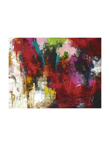 Geschilderde canvasprint Unika, Multicolour, B 120 x H 90 cm