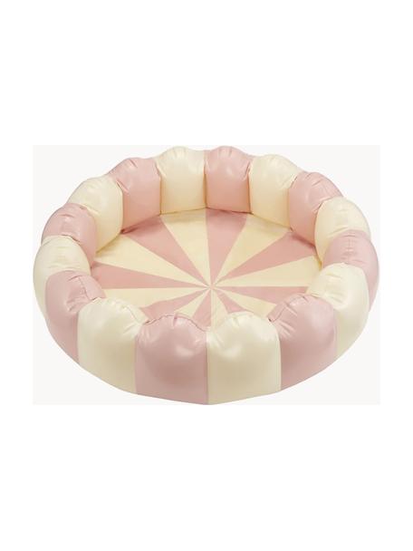 Piscina hinchable para exterior Alice, Ø 95 cm, PVC plástico, Rosa pálido, Off White, Ø 95 x Al 25 cm