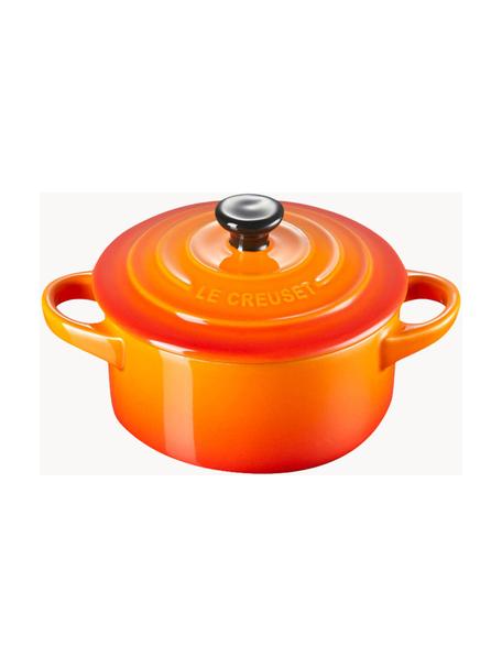 Cocotte en céramique Mini, Grès, Orangé, Ø 10 x 8 cm, 250 ml