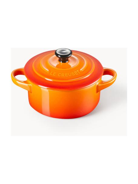 Hrniec Cocotte Mini, Kamenina, Oranžové tóny, čierna, Ø 10 x V 8 cm, 250 ml