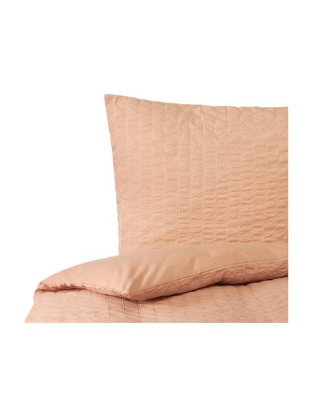 Bavlnená obojstranná posteľná bielizeň Esme, Terakotová, 135 x 200 cm + 1 vankúš 80 x 80 cm