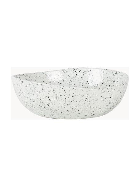 Porzellan-Suppenteller Poppi, 2 Stück, Porzellan, Weiss, gesprenkelt, Ø 20 x H 8 cm