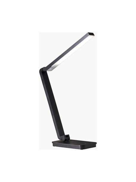 Lámpara de escritorio grande LED regulable Tori, Estructura: plástico, Cable: plástico, Negro, An 11 x Al 61 cm